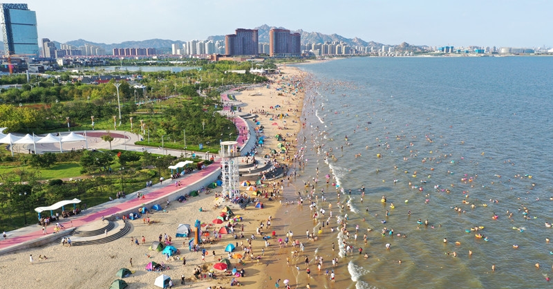 靈山灣（城市陽(yáng)臺(tái)）海水浴場(chǎng)7月1日對(duì)外開放